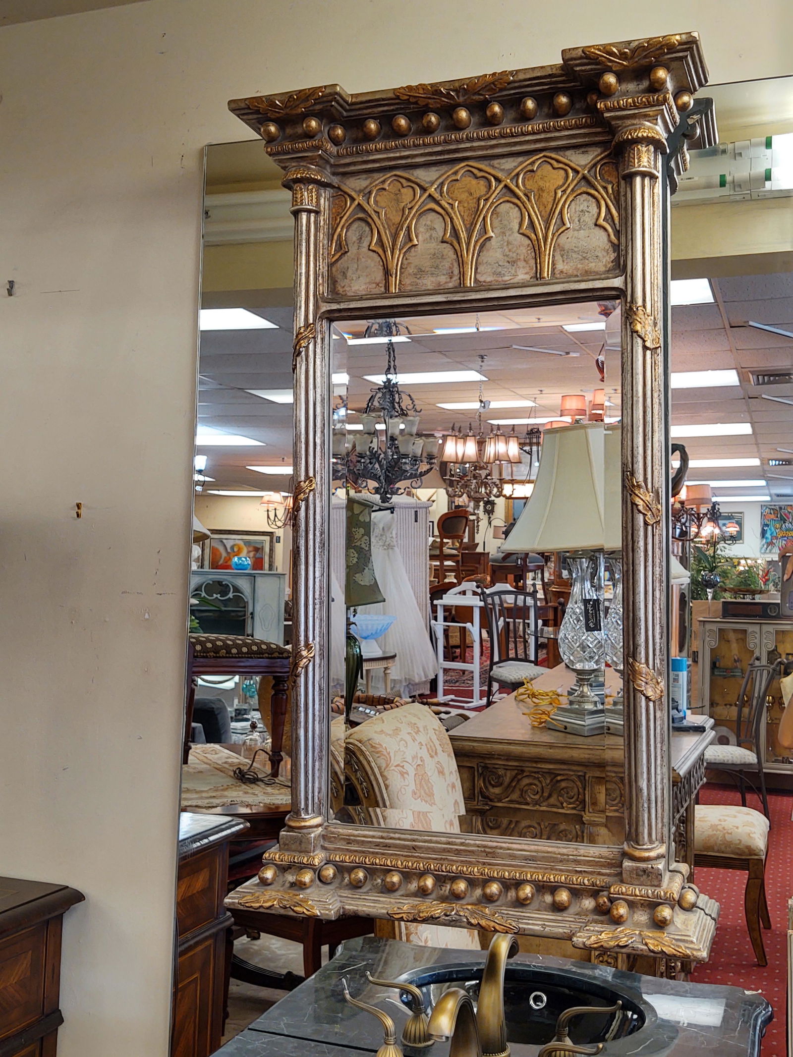 Italien Style Ornate Mirror 25.5"x44" (1 of 3)