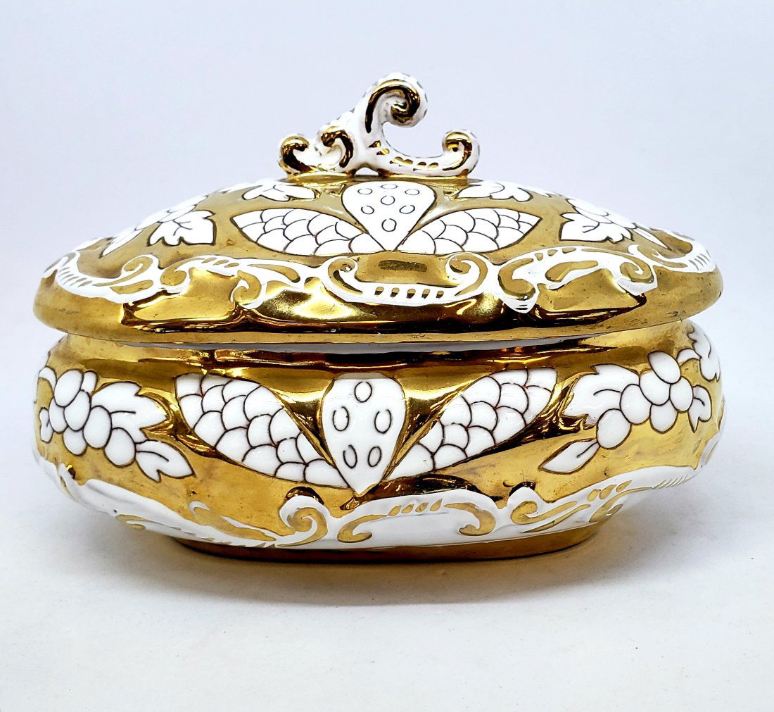 Vintage Italian Made Trinket Dish with Cover (1 of 5)