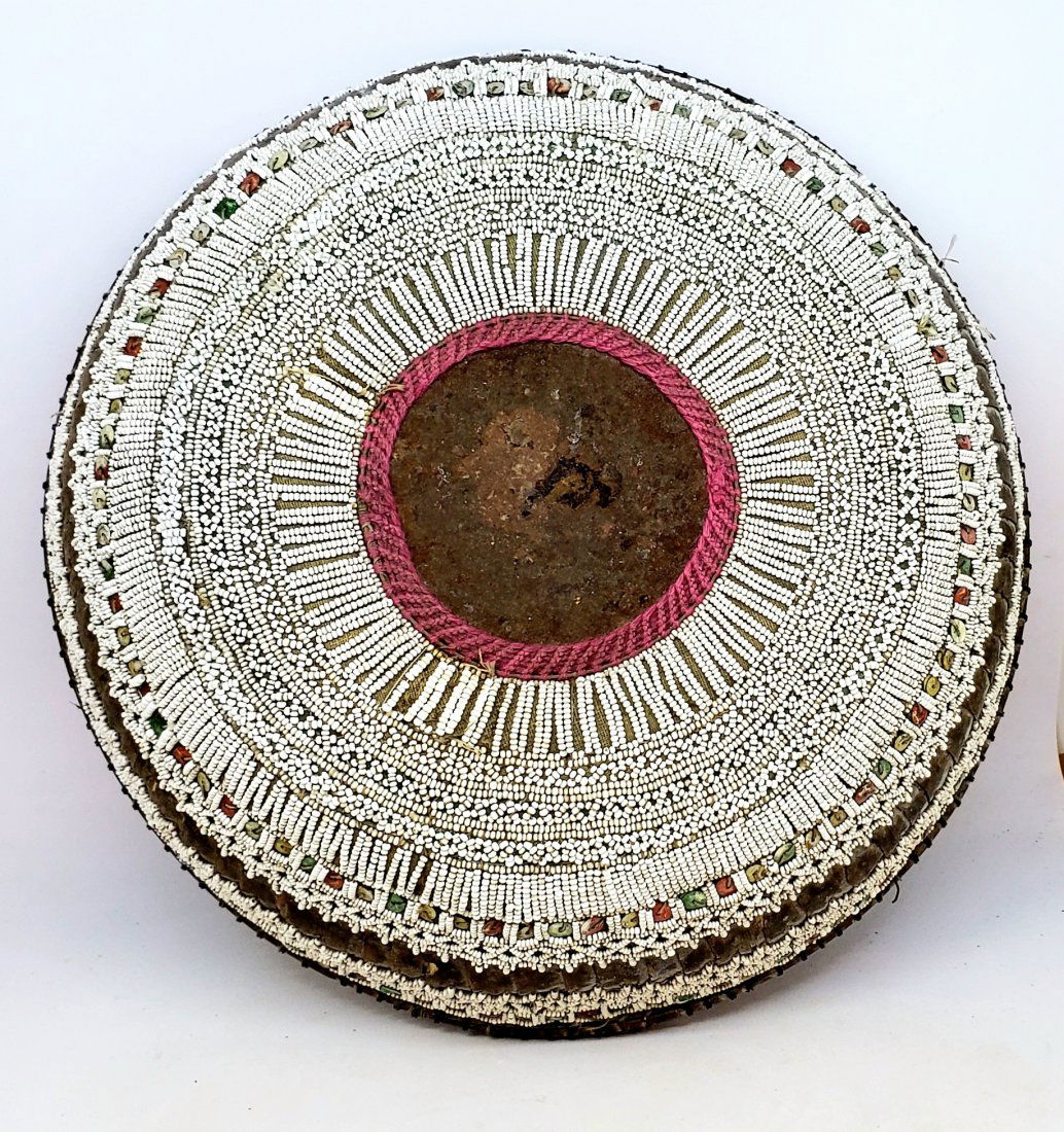 Vintage Hand Made Round Woven Wood Basket (1 of 3)