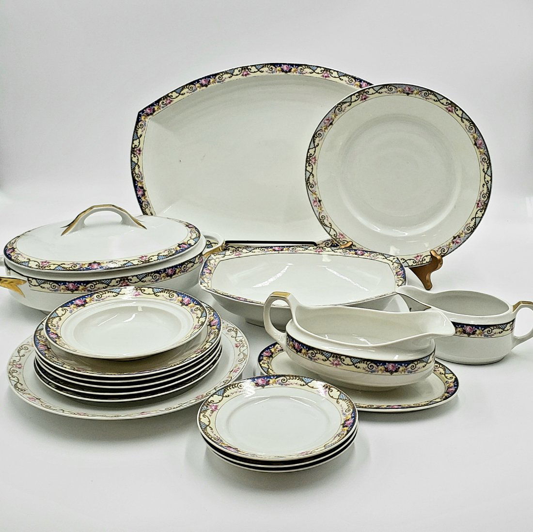 Antique China by White Block JBLS Bavaria - 15 Pieces (1 of 5)