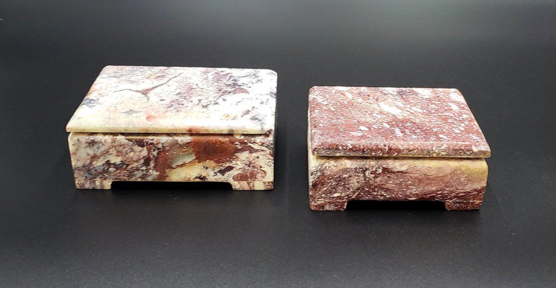 Pair of Stone Trinket Boxes (1 of 6)