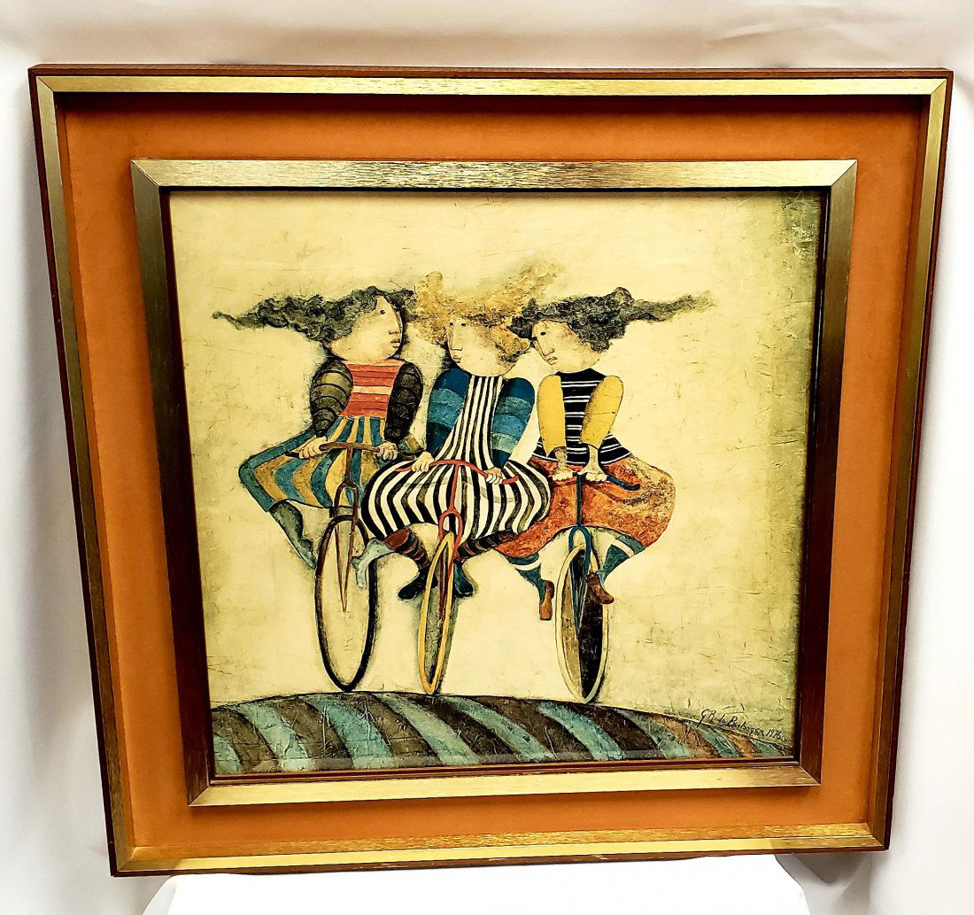 Boulanger "Holiday on Wheels" 1976 lithograph print (1 of 5)