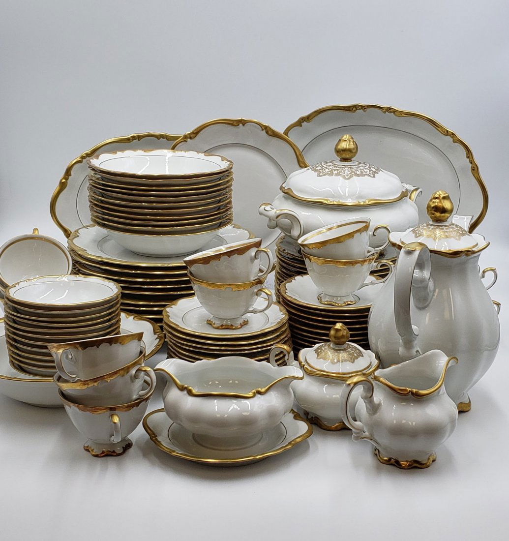 90 Pc J. Kronester Bavaria Porcelain Dinnerware Set (1 of 20)