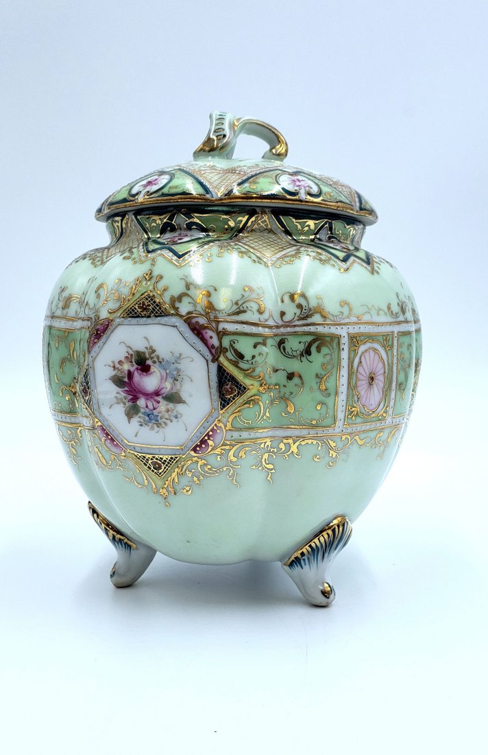 Vintage Nippon Footed Biscuit Jar (1 of 8)