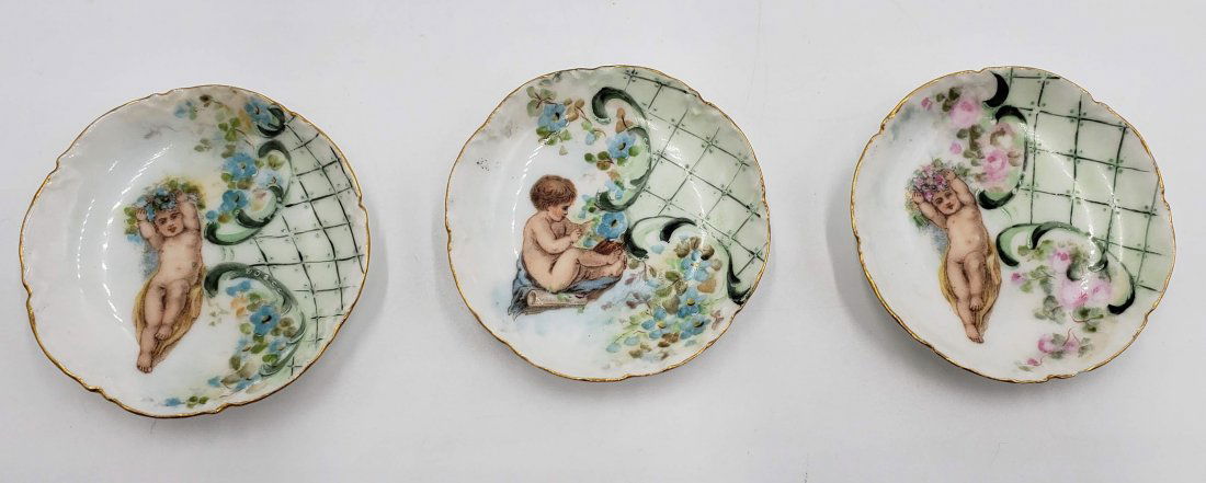 Antique Haviland Cherub Collectible Plate Trio (1 of 3)