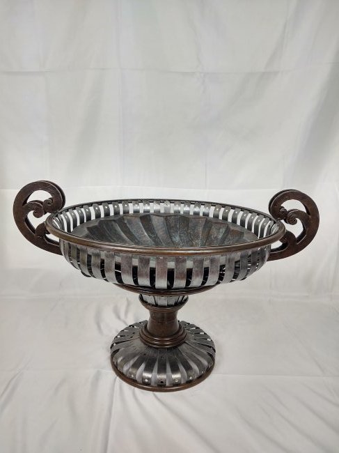 Large Wrought Iron Tabletop Urn/Centerpiece (1 of 5)