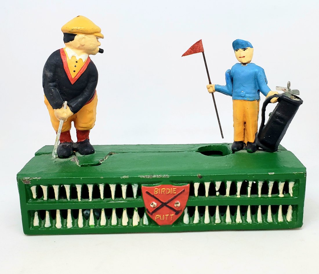 Vintage Golf Birdie Putt Coin Money Bank (1 of 4)