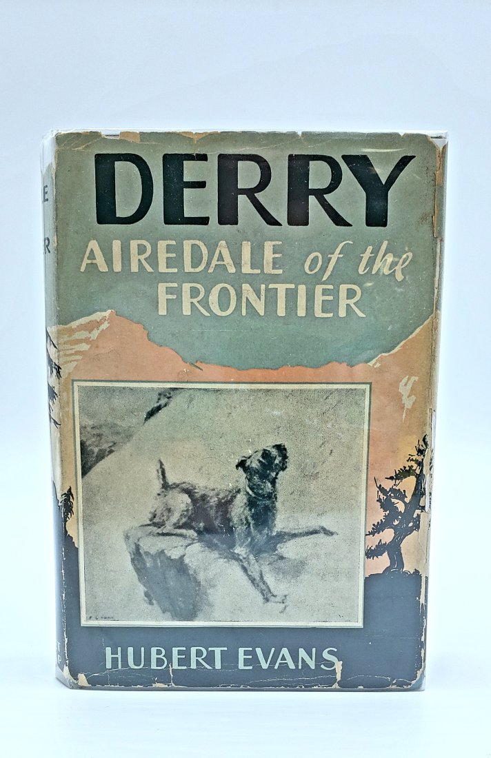 Book: Derry Airedale of the frontier Hardcover 1928 Hubert Evans: Derry Airedale of the frontier Hardcover with Dust Jacket 1928 Hubert Evans. Tales of adventure in the Great North-West. DIMENSIONS/inch: 5.25 W x 7.5 H x 1.25 D