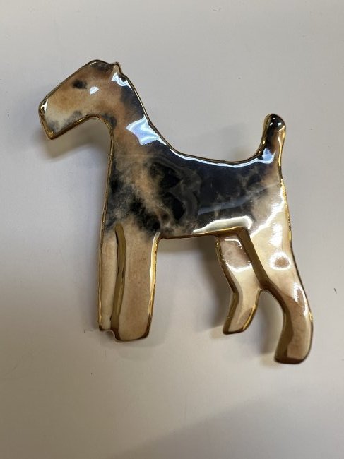 Vintage Airedale Terrier Brooch/Pin by Art to Wear (1 of 6)