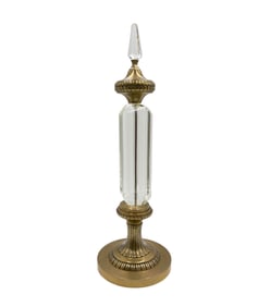Brass and Glass Candle Stand