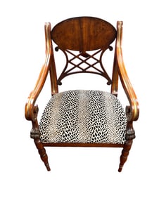 Lattice Back Armchair by Henredon