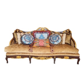 Large-Scale Marge Carson Italianate Sofa