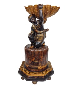 Blackamoor Polychrome Sculpture with Jardiniere