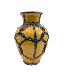 Hand-Crafted Moroccan Pottery Vase