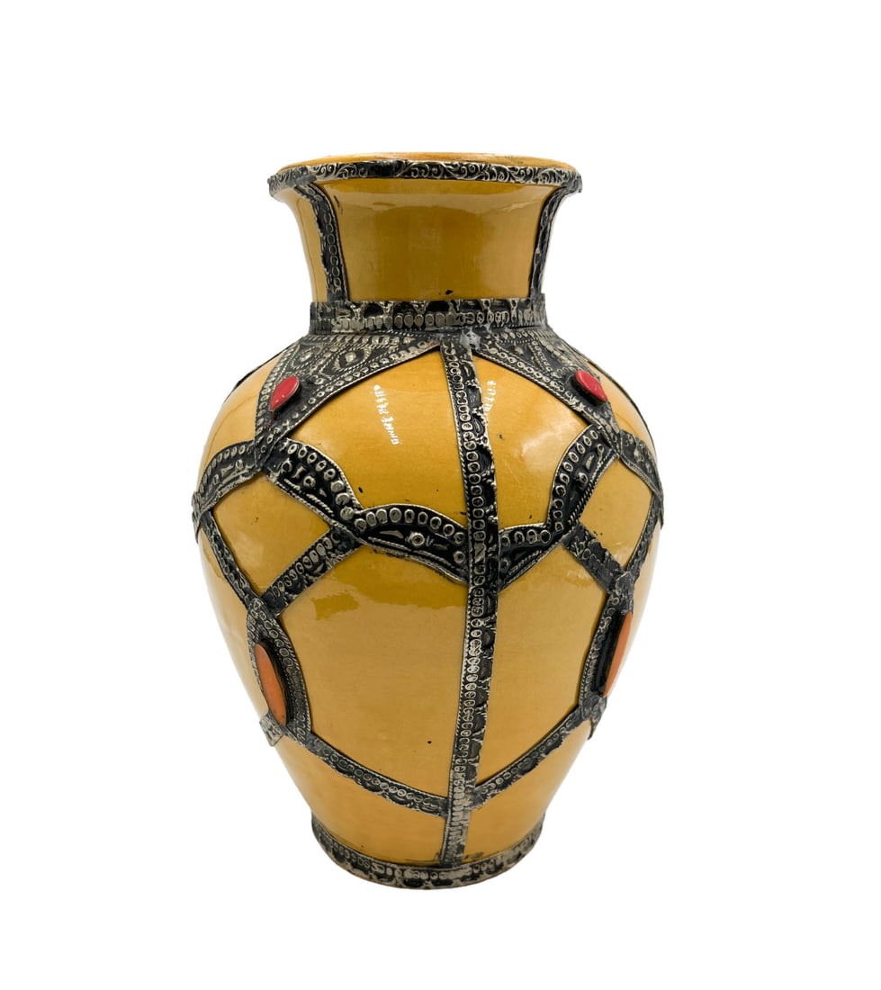 Hand-Crafted Moroccan Pottery Vase (1 of 4)