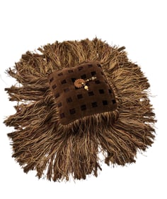 Custom Decorative Fringed Velvet Pillow