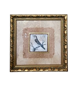 Framed Mixed Media Bird Print