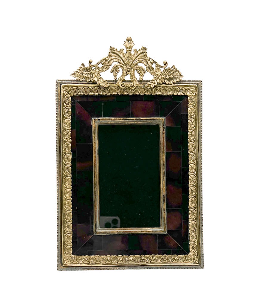 Vintage Brass And Tortoiseshell Easel Picture Frame (1 of 4)