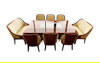 9 Pc English Art Deco Style Dining Suite