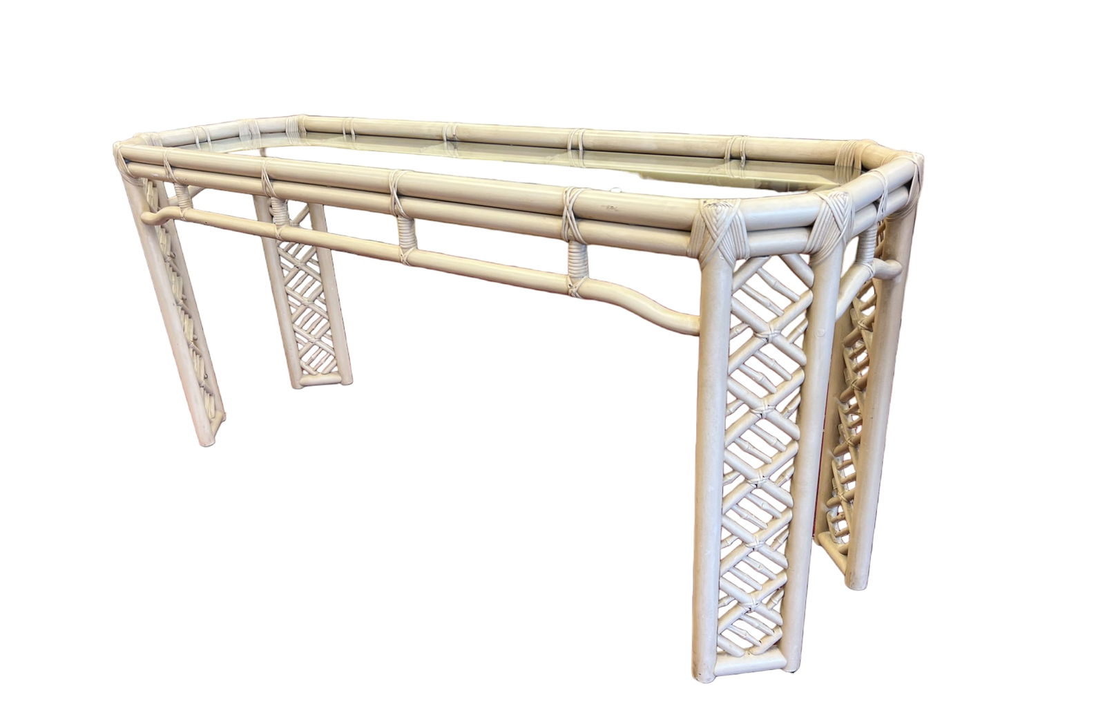 Palm Beach Regency Bamboo Console Table (1 of 8)