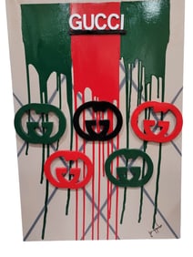COUTURE POP ART GUCCI WALL ART CANVAS