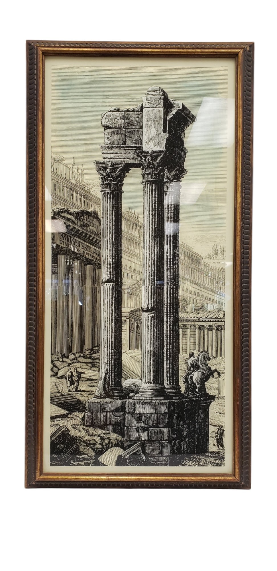 Verre Eglomise Art of Roman Ruins, Framed (1 of 4)