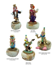 Set of 5 Ron Lee Clowns