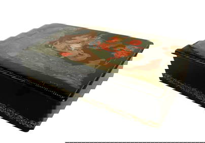Russian Palekh Lacquer Trinket Box (1 of 11)