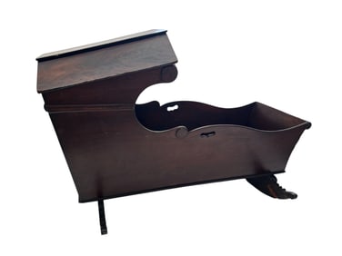 Late 18th Century New England Hooded Rocking Cradle