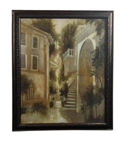 Framed Print "Serene Italian Village"