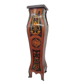 Marquetry Inlay Louis XIV Boulle Style Pedestal
