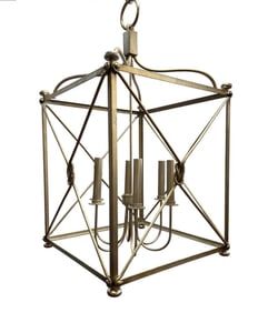 Open Frame Cage Pendant Chandelier