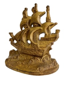 Cast Iron Spanish Galleon Door Stopper