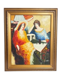 Oil on Canvas after Itzchak Tarkay
