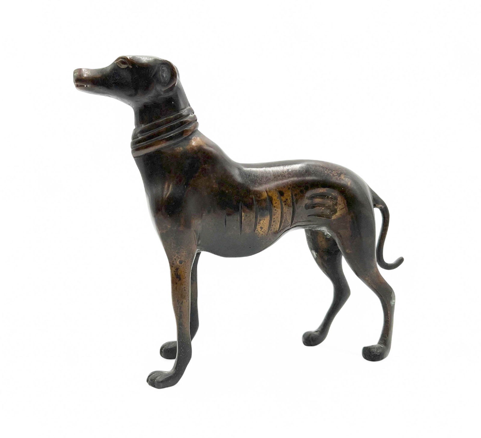 Mid-Century Cast Bronze Greyhound Figurine (1 of 7)