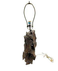 Rustic Driftwood Table Lamp