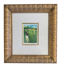 François D'ARGUIN - Petite suite : au golf, Framed