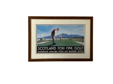 Scotland for Fine Golf by Alec MacDonald, Framed Print