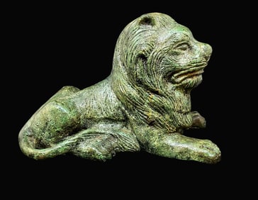 VTG Cast Iron Lion Sculpture - Paperweight