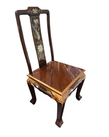 Oriental Lacquered Accent/Side Chair