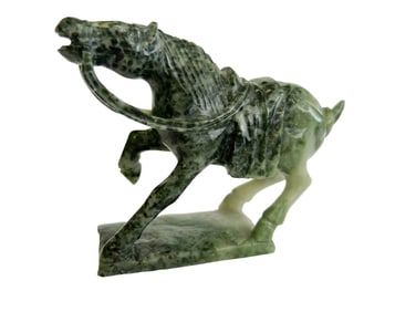 Carved Jade Tang Horse Figurine