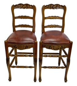Pair of Pine Bar Stools