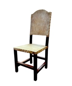 Rustic Cowhide Accent/Side Chair