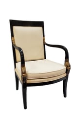 Egyptian Revival Style Arm Chair
