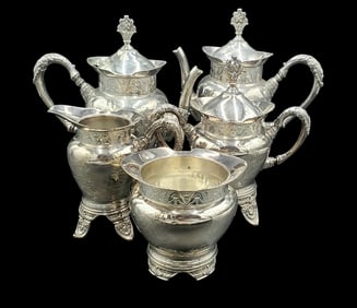 5 Pc Coffee & Tea Serving Set my Meriden Silver