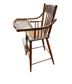Antique Victorian Baby High Chair