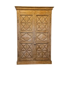 Monumental 7.5 Feet Modern Rustic Style Armoire