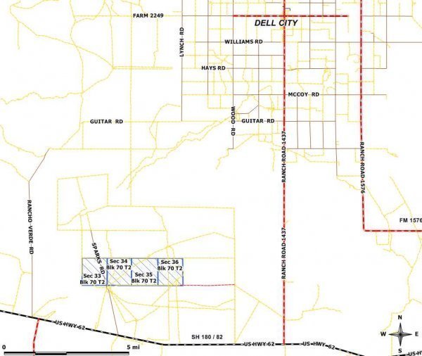 DELL CITY TEXAS 5.1 ACRES-NO RESERVE