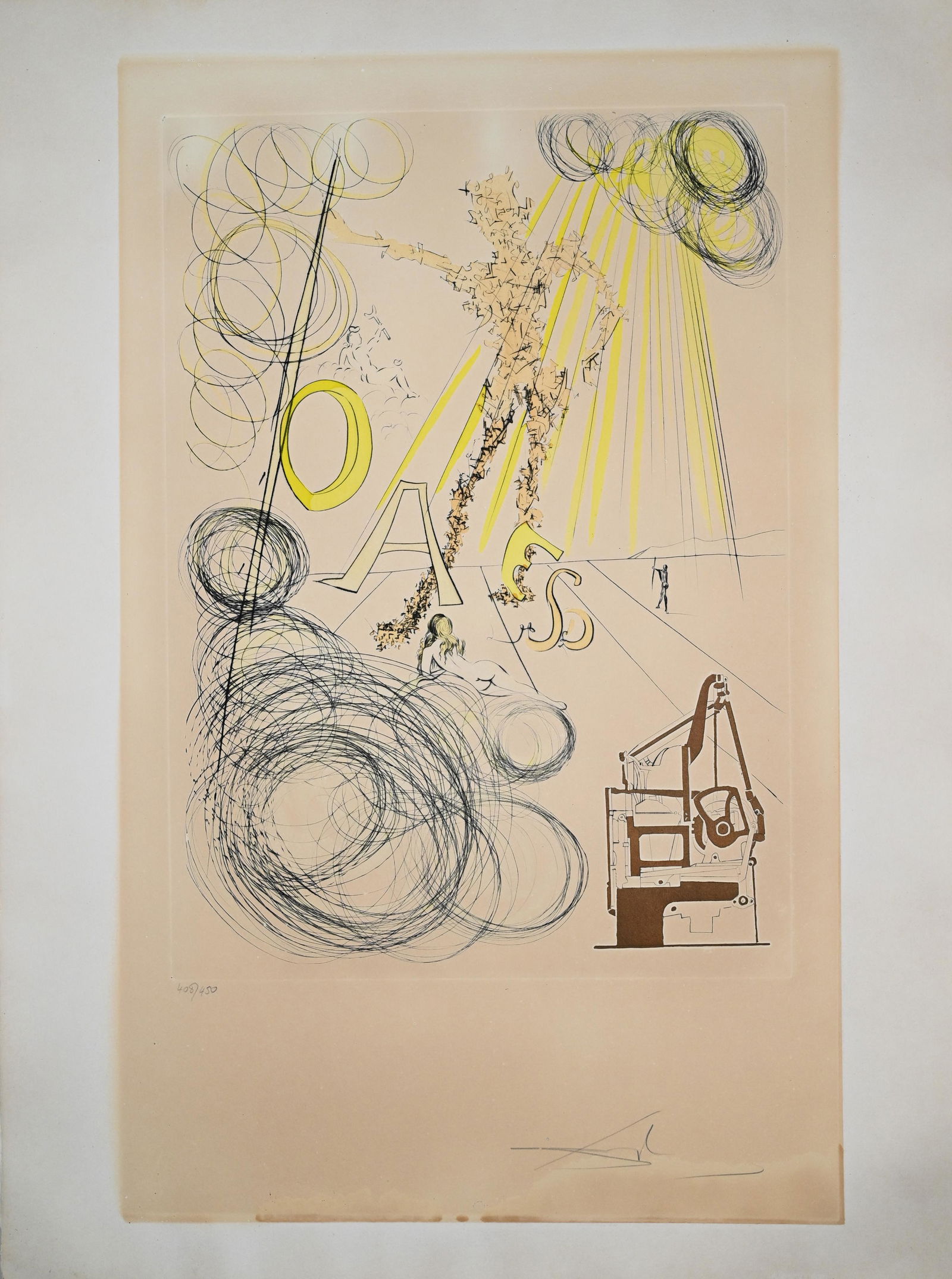 Salvador Dali Hommage Leonardo Da Vinci Lithograph (1 of 11)
