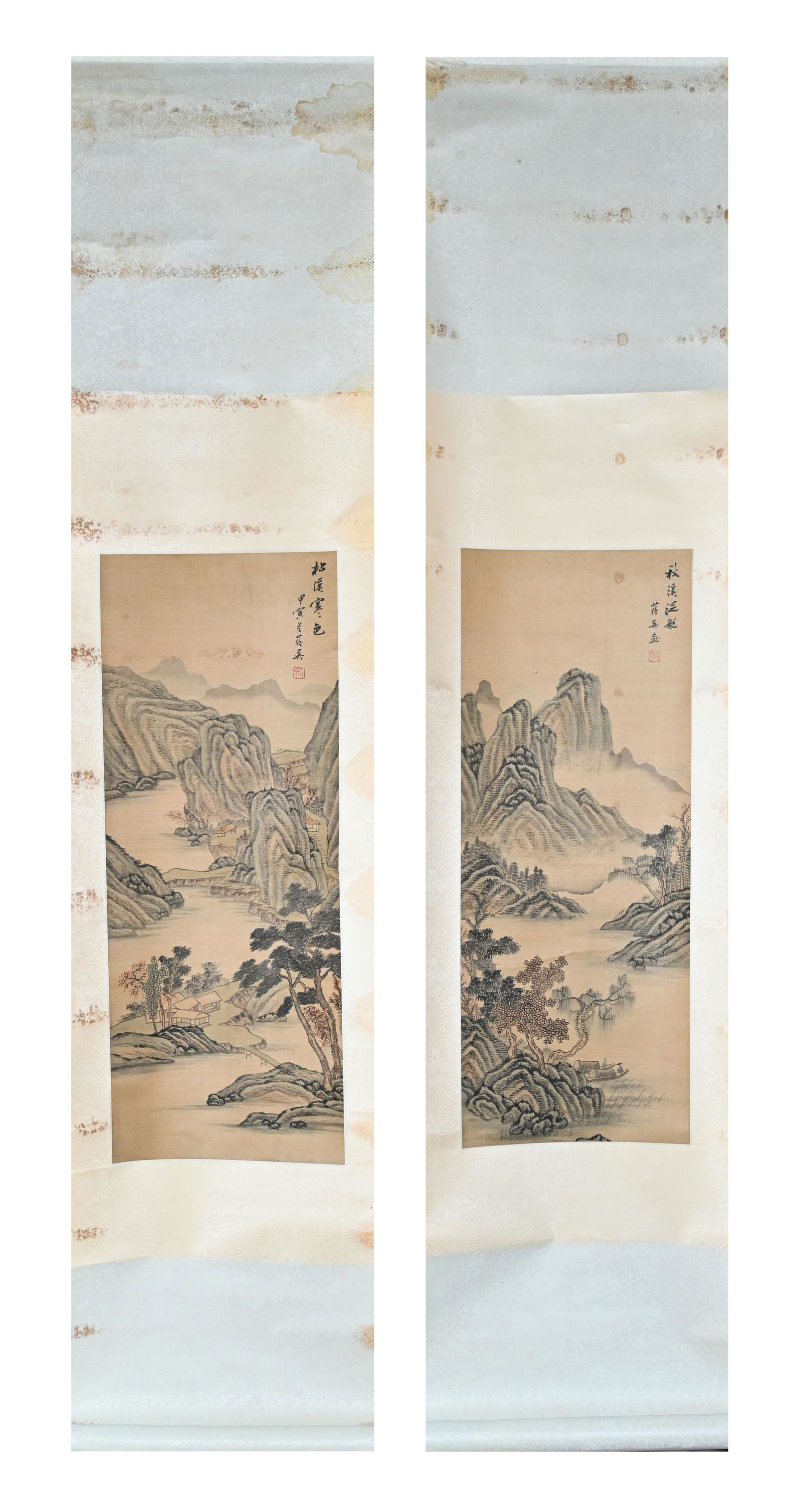 Two Chinese Continuosly Scroll Painting Landscape (1 of 18)